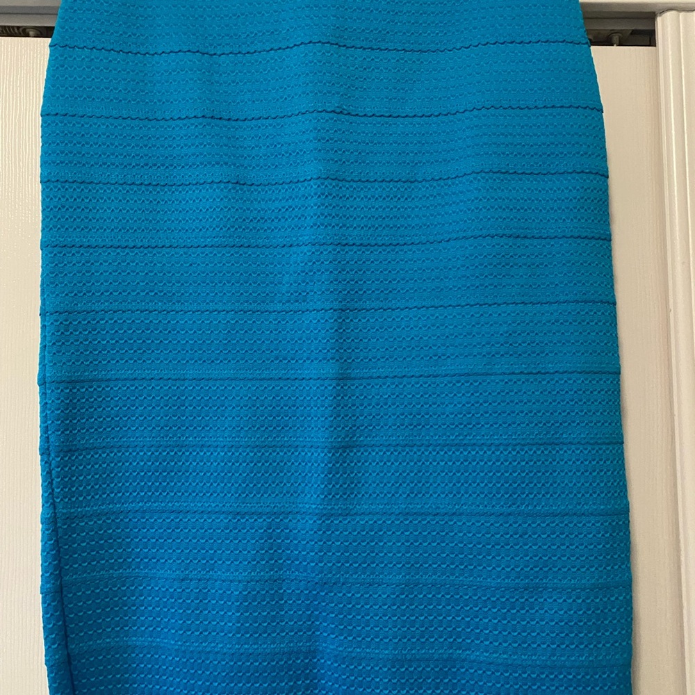 New York & Company Vibrant Blue Pencil Skirt
